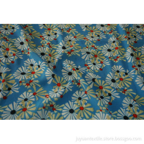 Viscose Crepe  Fashion  Chrysanthemum Print Fabric